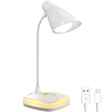Flexo LED Escritorio Recargable USB, Lámpara Escritorio LED con Control Táctil, Flexo Escritorio con 3 Modos Brillos, Luz Lectura Protección para los Ojos, Lámpara de Mesa para Lectura, Estudio