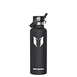 Super Sparrow Botella Agua Acero Inoxidable - Botellas Termica 750ml - Sin BPA - Termo Cantimplora con Pajita Vacío, para Deporte, Viaje, Escuela, Exterior, Oficina, Gimnasio