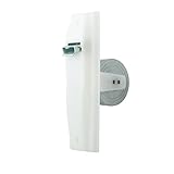 IdeaGenesis - Recogedor persiana para Empotrar en Obra | Enrollador persiana con Muelle Tensor Duradero | Sistema Universal (Blanco Sin Cinta, Grande)