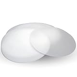 Obleas redondas de 210mm [25 hojas] - De color blanco para elaboración de repostería, tartas y turrones. (Lisas)