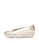 Wonders Zapato Fly Platino para Mujer Metalizados 40
