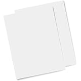 25 Hojas Papel DE OBLEA para Tartas DE Color Blanca L30(Grosor DE Approx 0.3mm(Papel DE ARROZ) para Tinta Comestible Bramacartuchos, envío Desde Madrid