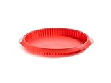 Lékué 28 Rojo Quiche 28 cm, Silicona
