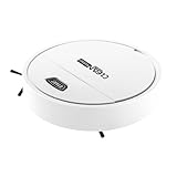 SOKEQTW Aspirador Robot, Robot Aspirador y Fregasuelos, Unidad Todo en Uno Que Barre, Aspira y Friega, Apto para Alfombras y Suelos de Madera, Color Blanco