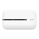 HUAWEI 4G Mobile WiFi - LTE (CAT4) Piunto de acceso, Velocidad de descarga de hasta 150Mbps, Batería recargable de 1500mAh, No se requiere configuración, Wi-Fi portátil, Color Blanco
