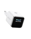 Anker Nano Cargador USB C 45W Inteligente, Cargador iPhone Carga rápida con reconocimiento Inteligente, Compatible con iPhone 17/16/15, iPad Pro, iPad Air (sin Cable, 1 Puerto USB-C, No Plegable)