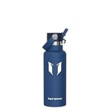 Super Sparrow Botella Agua Acero Inoxidable - Botellas Termica 500ml - Sin BPA - Termo Cantimplora con Pajita Vacío, para Deporte, Viaje, Escuela, Exterior, Oficina, Gimnasio