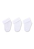 Sterntaler Newborn Socks 3-Pair Pack Calcetines, Blanco (Weiss 500), Recién Nacido (Talla del Fabricante: 0) para Bebés
