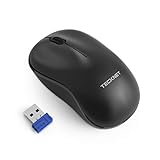 TECKNET 2.4G Ratón inalámbrico Mini Mouse Inalámbrico con Diseño Ergonómico 3 Niveles dpi Ajustable, Compatible con Laptop, PC, Ordenador, Chromebook, Notebook,18 Meses de Duración de Batería