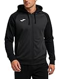 Joma Academy IV Sudadera con Capucha, Hombre, Antracita-Negro, L