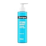 Neutrogena Hydro Boost Limpiador Gel de Agua (1 x 200 ml), gel limpiador facial para eliminar el maquillaje y la suciedad, jabón hidratante con ácido hialurónico