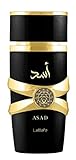 Lattafa Perfume Asad Premium Refreshing Oud and Musk Fragances Eau De Parfum 100 ml Perfume unisex (paquete de 1)