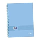 Oxford, Cuaderno A4, Cuadrícula 5x5, Tapa Dura, Microperforado, 80 Hojas, Europeanbook1 Color Periwinkle Blue