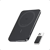 Anker Nano Certificado Qi2 15W Power Bank Magsafe ultradelgada de 5000 mAh, Cargador portátil Compatible con MagSafe,diseño ergonómico, Solo para iPhone 17/16 Pro Max/15/14