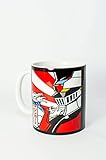 TusPersonalizables.com Taza + Llavero - Mazinger Z (Taza - Mazinger Z - Negra - Bandera…)