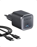 Anker Nano Cargador Samsung Carga Rapida 45 W Tipo C, Cargador USB c, Plegable, Cable de Carga USB C para Samsung Galaxy S25 Ultra/S24, iPhone 17/16, MacBook, Pixel 9, iPad (Cable de 1,8 m Incluido)