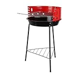 Well Home Barbacoa de 3 patas con Parrilla cromada en color negro 32x33x55cm