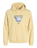 JACK & JONES Sweat Hood Jjperry Sudadera con Capucha, Sunlight, M para Hombre