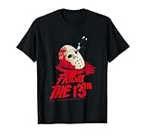 Viernes 13 Máscara Sangre Halloween Diseño Camiseta