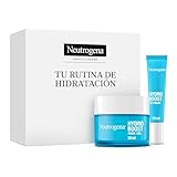 Neutrogena Rutina Hydro Boost, Gel de Agua Hidratante Facial (50 ml) y Contorno de Ojos (15 ml), set de regalo para 24 h de hidratación intensa, con Ácido Hialurónico