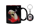 SD TOYS - Set Taza Poster máscara + Regalo llavero metálico Viernes 13