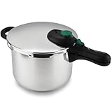 Magefesa DYNAMIC - Olla Express Rápida 6L, Acero Inoxidable 18/10, 5 Sistemas de Seguridad, Fácil Uso, Apto para Todo tipo de cocinas, Inducción