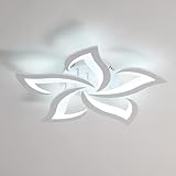 Comely Plafón LED de Techo 60 cm 60 W – Diseño Flor Pétalos – Luz Fría 6500 K, 6750 lm – Ideal Salón, Cocina, Baño