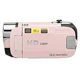 Cámara Digital D90 1080P 16MP Videocámara con Pantalla Giratoria de 2,4 Pulgadas Grabadora de Vídeo HD con Zoom 16X y Luz de Relleno (-2214230150514)