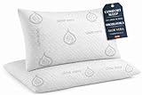 Dear Friend | Almohada Viscoelástica Viaje 43x24 cm Cuello y Descanso ergonómico – Almohada Viaje Viscoelástica Aloe Vera Transpirable Funda desenfundable y núcleo viscoelástico