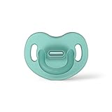 Suavinex Chupete para Dormir Todo Silicona, Para Bebés 6/18 meses, Chupete con Tetina Anatómica SX Pro, Super Blandito y Flexible, Color Verde
