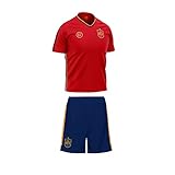 RFEF - Mini Kit Bebé Replica Oficial Selección Española de Fútbol | Primera Equipación España Mundial 2022 - Color Rojo | Talla 12 Meses