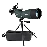 Svbony SV28 Telescopio Terrestre 25-75x70 Impermeable Prisma BAK4 Lente Óptica Recubierta MC Zoom Spotting Scope con Trípode y Adaptador de Phone