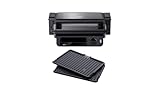 Braun MultiGrill 5 CG 5010, Plancha Eléctrica con Control Electrónico y Bandeja Recoge Grasa Extraible, 3 Posiciones de Cocción, Placas Extraibles y Lavables en Lavavajillas, 2000W, Negro