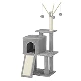 Feandrea Árbol de Gatos, Torre de Juegos, Gatito, Gris Claro PCT143W01