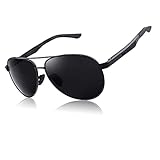 CGID Gafas de Sol Polarizadas para Hombre Mujer Pilot Gafas Oscuras Lentes para Conducir con 100% Protección UV400 Marco de Metal