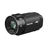 Panasonic HC-VX3E - Videocámara Semi-Profesional de 24x, O.I.S de 5 Ejes, Objetivo Panasonic F1.8 - F4, 4K, Color Negro