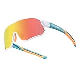 ROCKBROS Gafas Ciclismo para Niños, Gafas de Sol Polarizadas Montura TR90 Protección UV400 para MTB Running Deportes al Aire Libre