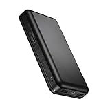 Power Bank 26800mAh Batería Externa USB C con 2 Entradas 2 Salidas Cargador Portátil Compatible con iPhone, Samsung, Huawei, Xiaomi, Tablet-Negro