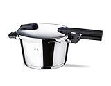 Fissler Vitaquick Olla a presión de 3,5 L y 22 cm de diámetro, acero inoxidable, 2 niveles de cocción, inducción