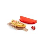Lékué Molde para cocinar tortillas en microondas, Omelette maker, silicona platino Rojo, 0.25 l