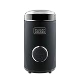 Black+Decker BXCG150E - molinillo eléctrico de café, nueces, especias, semillas. Rápido, 150W, 50 gr, recipiente y cuchillas en acero inoxidable