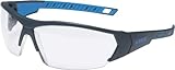 Gafas de Seguridad uvex i-Works - EN 166 170 - Antivaho y Resistente a arañazos y químicos - Transparente/Azul