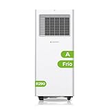 Aspes Aire Acondicionado Portátil, 9000 BTU. AAAP900F. Solo frío, Display LED Táctil, Temporizador, Mando a Distancia, Kit instalación ventana incluido, Clasificación Energética A