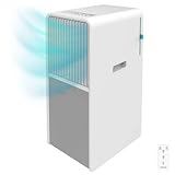 Cecotec Aire Acondicionado Portátil con Mando a Distancia ForceClima 9150 Style. 9000 BTU, Control Táctil, Pantalla LED, 4 Modos, 2 Velocidades, Modo Deshumidificador, Temporizador, 25m2