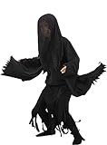Funidelia | Disfraz de Dementor - Harry Potter para niño Villanos, Magos, Hogwarts - Disfraces para niños, accesorios para Fiestas, Carnaval y Halloween - Talla 10-12 años - Negro