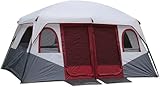 Tienda de campaña para 8-12 Personas, Ligera, Estable, Impermeable - Tienda Familiar con 2 dormitorios, Tienda Grande con Lona para el Suelo, 430 x 305 x 203 cm Red,4.3 * 3 * 2m