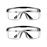 Pack de 2 Gafas de Protección/ Gafas de Seguridad Contra el Polvo, manchas y agentes contaminantes/ Gafas de Protección/ Gafas de Seguridad Para Trabajo/ Gafas Para Carpintería (Negro 1)