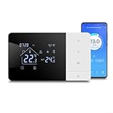 Termostato inteligente de calefacción y refrigeración WiFi para Tuya para Smart Life, control de temperatura programable de 7 días con aplicación para control de voz Alexa, alimentado por USB o