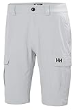 Helly Hansen HH Qd Cargo Shorts 11 Pantalones Cortos, Hombre, Gris (Grey Fog), 32