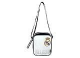 CyP Brands- Real Madrid, Bandolera, Bolso, Cartera, Riñonera, Color Blanco, Producto Oficial